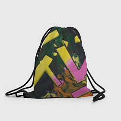 Рюкзак-мешок Yellow letters on black, цвет: 3D-принт