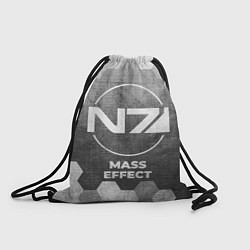 Рюкзак-мешок Mass Effect - grey gradient, цвет: 3D-принт