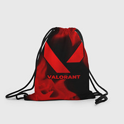 Рюкзак-мешок Valorant - red gradient, цвет: 3D-принт