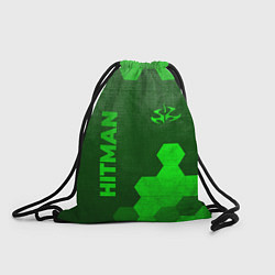 Рюкзак-мешок Hitman - green gradient вертикально, цвет: 3D-принт