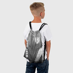 Рюкзак-мешок West Ham - grey gradient вертикально, цвет: 3D-принт — фото 2