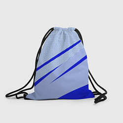 Рюкзак-мешок Светло-синий текстура с полосой, цвет: 3D-принт