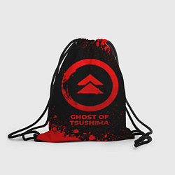 Рюкзак-мешок Ghost of Tsushima - red gradient, цвет: 3D-принт
