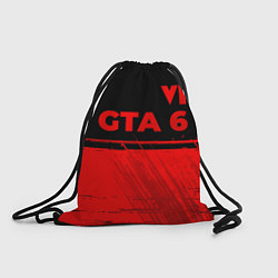 Рюкзак-мешок GTA 6 - red gradient посередине, цвет: 3D-принт