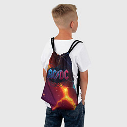 Рюкзак-мешок ACDC логотип в градиенте, цвет: 3D-принт — фото 2