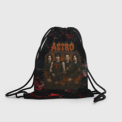Рюкзак-мешок Astro в стиле хэви-метал, цвет: 3D-принт