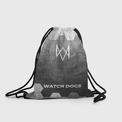 Рюкзак-мешок Watch Dogs - grey gradient по-центру, цвет: 3D-принт