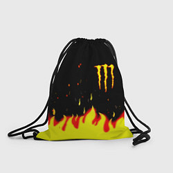 Рюкзак-мешок Monster energy fire steel, цвет: 3D-принт