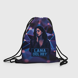 Рюкзак-мешок Lana Del Rey и неоновая вывеска, цвет: 3D-принт