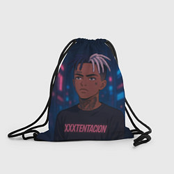 Рюкзак-мешок XXXTentacion - Неоновый аниме арт, цвет: 3D-принт