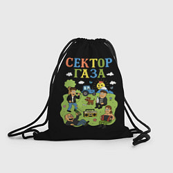 Рюкзак-мешок Сектор газа, мультяшный стиль, цвет: 3D-принт