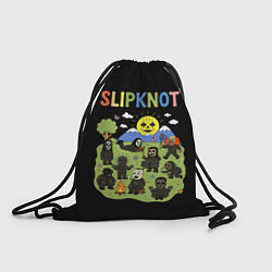 Рюкзак-мешок Slipknot, мультяшный стиль, цвет: 3D-принт