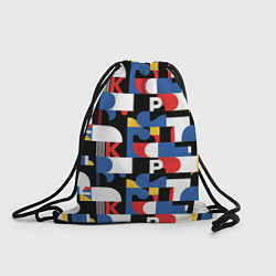Рюкзак-мешок Геометрия букв, цвет: 3D-принт
