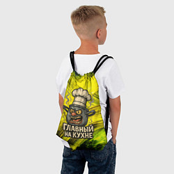 Рюкзак-мешок Кастрюля - главный на кухне, цвет: 3D-принт — фото 2