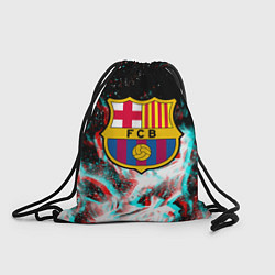Рюкзак-мешок Barcelona огонь глитч, цвет: 3D-принт
