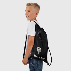 Рюкзак-мешок Кот окак - покак мем, цвет: 3D-принт — фото 2
