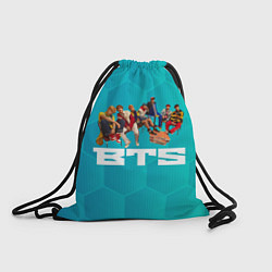 Рюкзак-мешок BTS сидят на стульях, цвет: 3D-принт