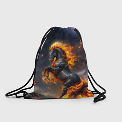 Рюкзак-мешок Огнегривый скакун, цвет: 3D-принт