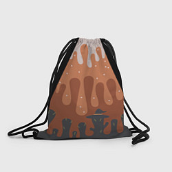 Рюкзак-мешок Хэллоуин в тыквенном латте, цвет: 3D-принт