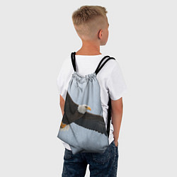 Рюкзак-мешок Зимний орёл, цвет: 3D-принт — фото 2