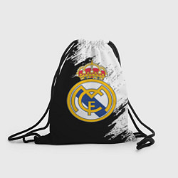 Рюкзак-мешок Real Madrid текстура штрихи, цвет: 3D-принт