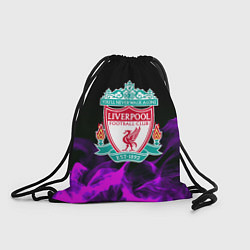 Рюкзак-мешок Liverpool неоновый огонь, цвет: 3D-принт