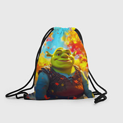 Рюкзак-мешок Шрек осенний фон, цвет: 3D-принт