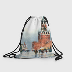 Рюкзак-мешок Новогодний Кремль, цвет: 3D-принт