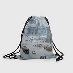 Мешок для обуви Новогодняя улица Питера
