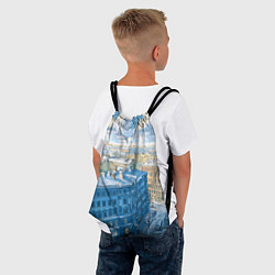 Рюкзак-мешок Зимний утренний Питер, цвет: 3D-принт — фото 2