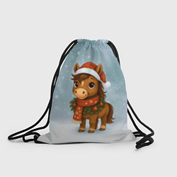 Рюкзак-мешок Милый конек, цвет: 3D-принт