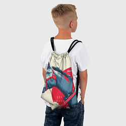 Рюкзак-мешок Лошадь в абстрактном стиле, цвет: 3D-принт — фото 2