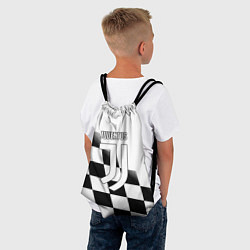 Рюкзак-мешок Ювентус клетка краски, цвет: 3D-принт — фото 2