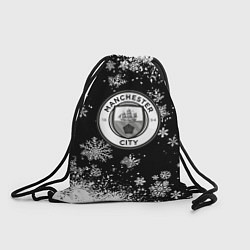 Мешок для обуви Манчестер сити снежинки новый год