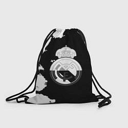 Мешок для обуви Реал Мадрид черно белые краски