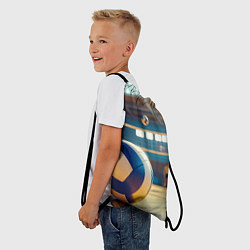 Рюкзак-мешок Динамика волейбольного матча, цвет: 3D-принт — фото 2