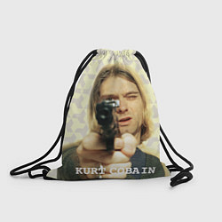 Рюкзак-мешок Кобейн с пистолетом, цвет: 3D-принт
