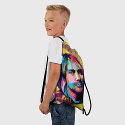 Рюкзак-мешок Kurt Cobain: Abstraction, цвет: 3D-принт — фото 2