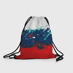 Рюкзак-мешок Триколор РФ, цвет: 3D-принт