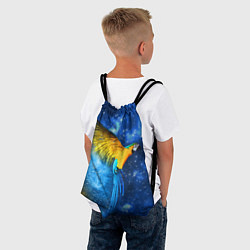 Рюкзак-мешок Космический попугай, цвет: 3D-принт — фото 2