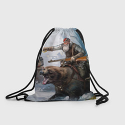 Рюкзак-мешок Русский воин на медведе, цвет: 3D-принт