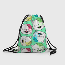 Рюкзак-мешок Drop Dead: Kitty Heads, цвет: 3D-принт