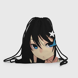 Рюкзак-мешок Black Rock Shooter - глаза Мато Курои, цвет: 3D-принт
