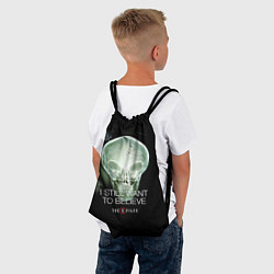 Рюкзак-мешок X-files: Alien skull, цвет: 3D-принт — фото 2