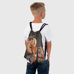 Рюкзак-мешок Девушка в форме, цвет: 3D-принт — фото 2