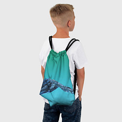 Рюкзак-мешок Зеленая вода, цвет: 3D-принт — фото 2