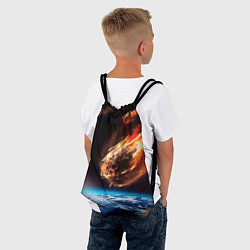 Рюкзак-мешок Метеориты, цвет: 3D-принт — фото 2