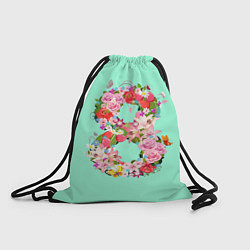 Рюкзак-мешок 8 Марта, цвет: 3D-принт