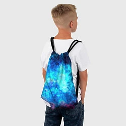 Рюкзак-мешок Голубая вселенная, цвет: 3D-принт — фото 2