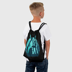 Рюкзак-мешок Тоторо в лесу, цвет: 3D-принт — фото 2